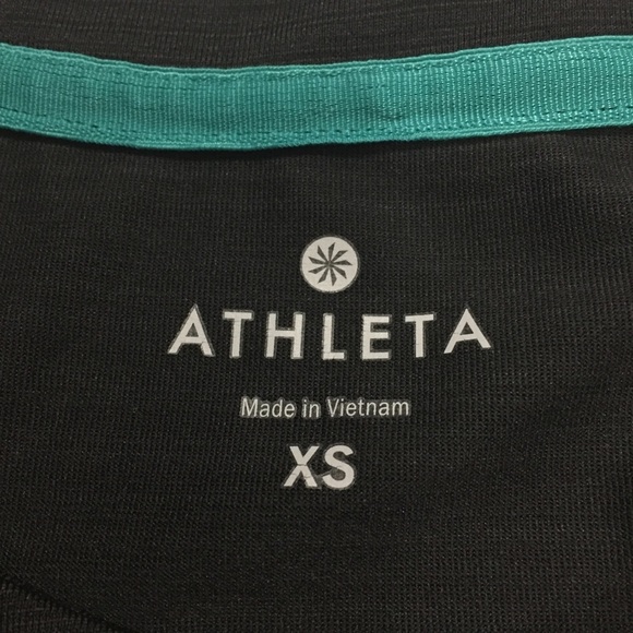 Athleta Run On Black Silver Reflective Tank Top - Picture 4 of 13